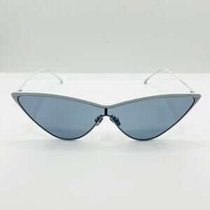 My My My Zyon White Cat Eye Frame Futuristic Sunglasses